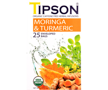 Load image into Gallery viewer, Organic Moringa & Turmeric - 25 Enveloped Tea Bags