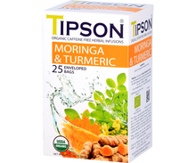Load image into Gallery viewer, Organic Moringa & Turmeric - 25 Enveloped Tea Bags