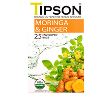 Load image into Gallery viewer, Organic Moringa & Ginger - 25 Enveloped Tea Bags