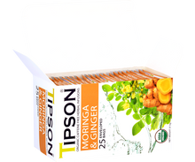 Load image into Gallery viewer, Organic Moringa & Ginger - 25 Enveloped Tea Bags