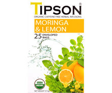 Load image into Gallery viewer, Organic Moringa & Lemon - 25 Enveloped Tea Bags