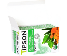 Load image into Gallery viewer, Organic Turmeric Peppermint & Clove - 25 Enveloped Tea Bags