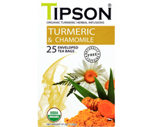 Load image into Gallery viewer, Organic Turmeric & Chamomile - 25 Enveloped Tea bags