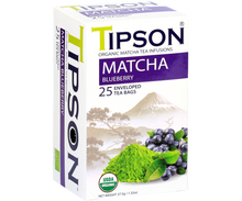 Load image into Gallery viewer, Organic Matcha Blueberry - 25 Enveloped Tea Bags