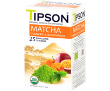 Load image into Gallery viewer, Organic Matcha Turmeric & Passionfruit - 25 Enveloped Tea Bags