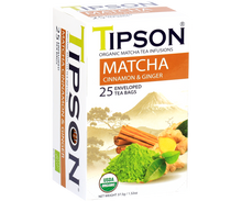 Load image into Gallery viewer, Organic Matcha Cinnamon & Ginger - 25 Enveloped Tea Bags