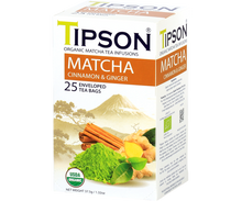 Load image into Gallery viewer, Organic Matcha Cinnamon & Ginger - 25 Enveloped Tea Bags