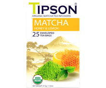 Load image into Gallery viewer, Organic Matcha Honey & Lemon - 25 Enveloped Tea Bags