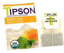 Load image into Gallery viewer, Organic Matcha Honey & Lemon - 25 Enveloped Tea Bags