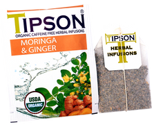 Load image into Gallery viewer, Organic Moringa & Ginger - 25 Enveloped Tea Bags