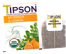 Load image into Gallery viewer, Organic Moringa & Lemon - 25 Enveloped Tea Bags