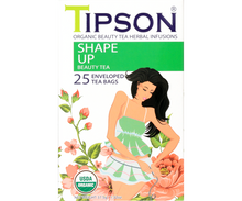Load image into Gallery viewer, Organic Beauty Tea Shape Up - 25 Enveloped Tea Bags