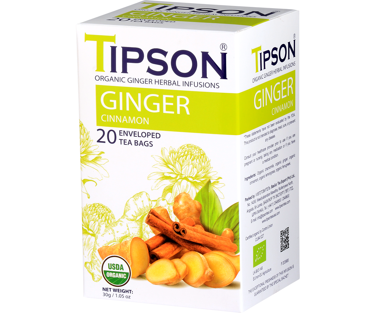 Organic Ginger - Cinnamon – Tipson Tea